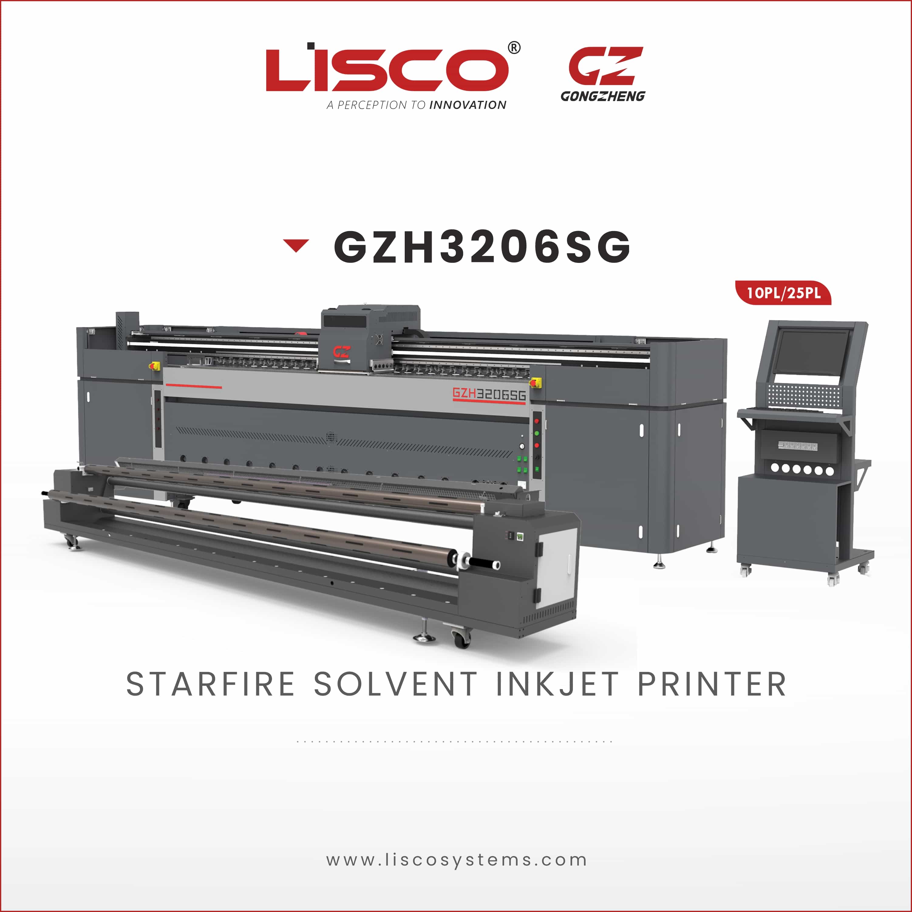 Starfire Solvent Inkjet Printer GZH3206SG