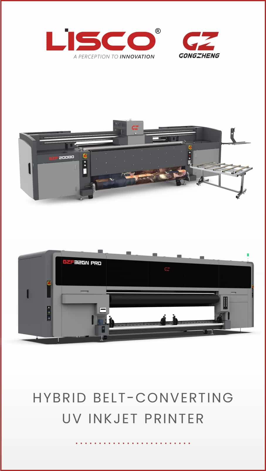 Hybrid UV Inkjet Printers